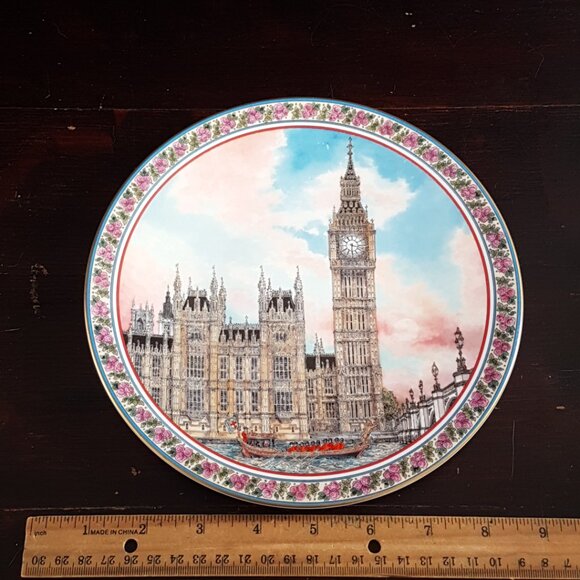 Royal Worcester Big Ben Famous Landmarks Bone China Collector Plate - Picture 2 of 8
